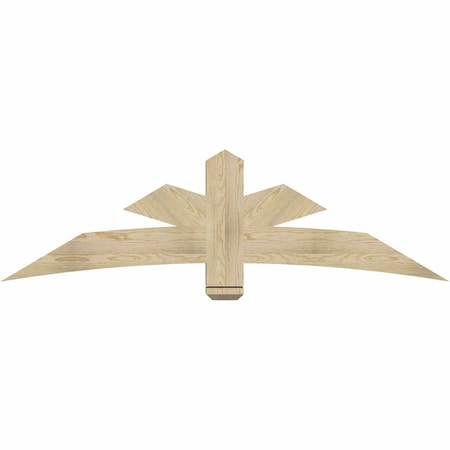 Ekena Millwork Alberta Rough Sawn Timber Gable Bracket, Douglas Fir, 72"W x 21"H x 6"D x 6"F, 7/12 Pitch GBW072X21X0606ALB00RDF